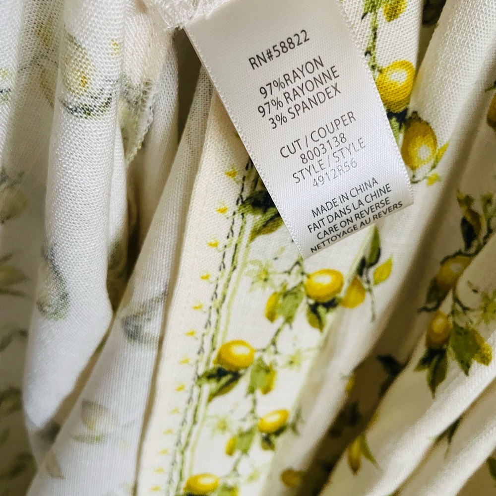 Max Studio London Maxi Dress Lemon Print - Picture 4 of 11